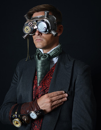 Gentleman with Heavy Industrial Goggles