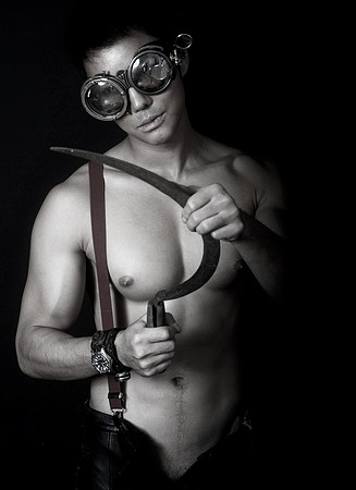Steampunk Scythe 3859