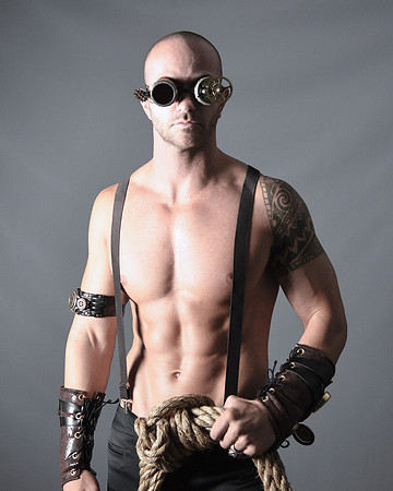 Steampunk Shirtless Worker 509da