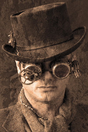 Old Steampunk Portrait 277aVIC